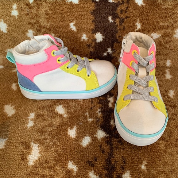 Gap Toddler Sneaker High Tops - Size 7 - Picture 3 of 4
